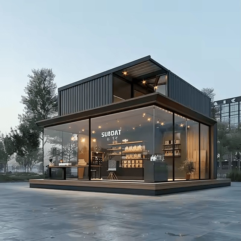 บ้านคอนเทนเนอร์สำเร็จรูปสำหรับร้านค้า