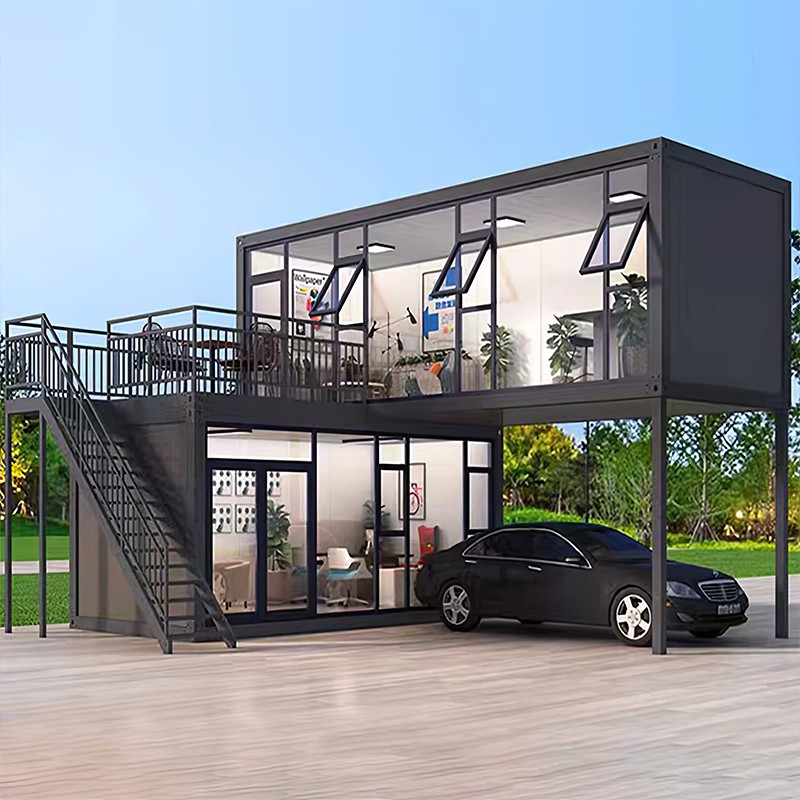 บ้านคอนเทนเนอร์แก้ว 2 ชั้น