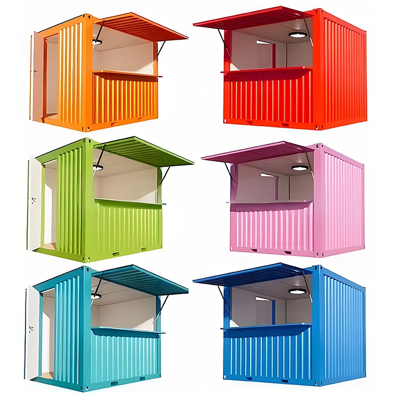 ร้านคอนเทนเนอร์ขนาดเล็ก (แผ่นผนังลูกฟูก)